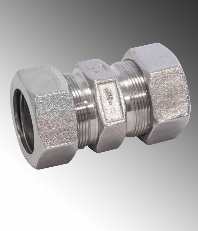 S20500MC00 Male Compression Connector, 1/2 in Trade, For Use With Stainless EMT Conduit, 316L Stainless Steel, #4 Polished