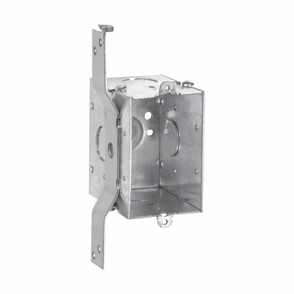 TP680 Thepitt Deep Welded Switch Box, Steel, 14 cu-in Capacity, 1 Gang, 2 Knockouts, 2 in W x 2-3/4 in D x 3 in H