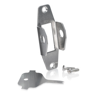 LKOUT-40 1-Gang Switch Lockout Bracket, For Use With Toggle Switch Wallplate, 302 Stainless Steel