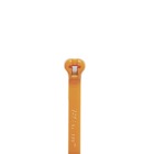 Cable Tie, Orange Polyamide (Nylon 6.6) for Temperatures up to 85 Degrees Celsius (185 F) for Indoor Applications, UL/EN/CSA62275 Type 2/21 Rated for AH-2 Plenum, Length of 92mm (3.6 Inches), Width of 2.3mm (0.09 Inches), Thickness of 1mm (0.04 Inches), Tensile Strength Rating of 80 Newtons (18 Pounds), Military Specified (MIL-SPEC MS3367-4-3), Bulk Pack