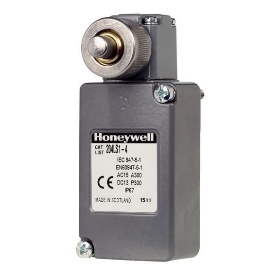 201LS2 MICRO SWITCH LS Series Compact General Purpose Limit Switch, 120/240/480 VAC, 115/230/550 VDC, 0.1 to 10 A, Side Rotary Actuator, 1CO SPDT Contact, 1 Poles