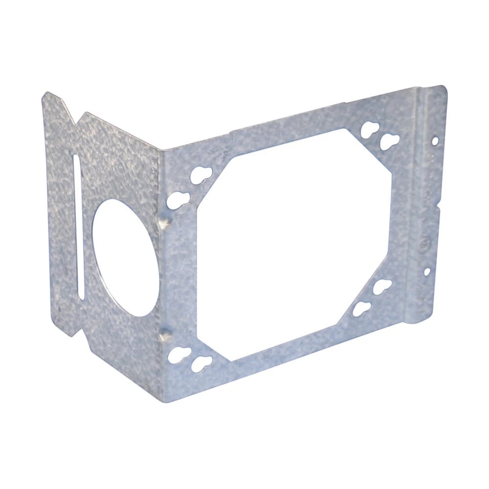 H46TC Electrical Box Bracket, 4 in, 4-11/16 in Box, Stud Mount, Steel, Pre-Galvanized