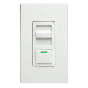 IPF05-1LZ Decora IllumaTech 1-Pole Electro-Mechanical Fan Speed Control With LED Locator, 120 V AC, 5 A, On/Off Operational Mode, Ivory/Light Almond/White