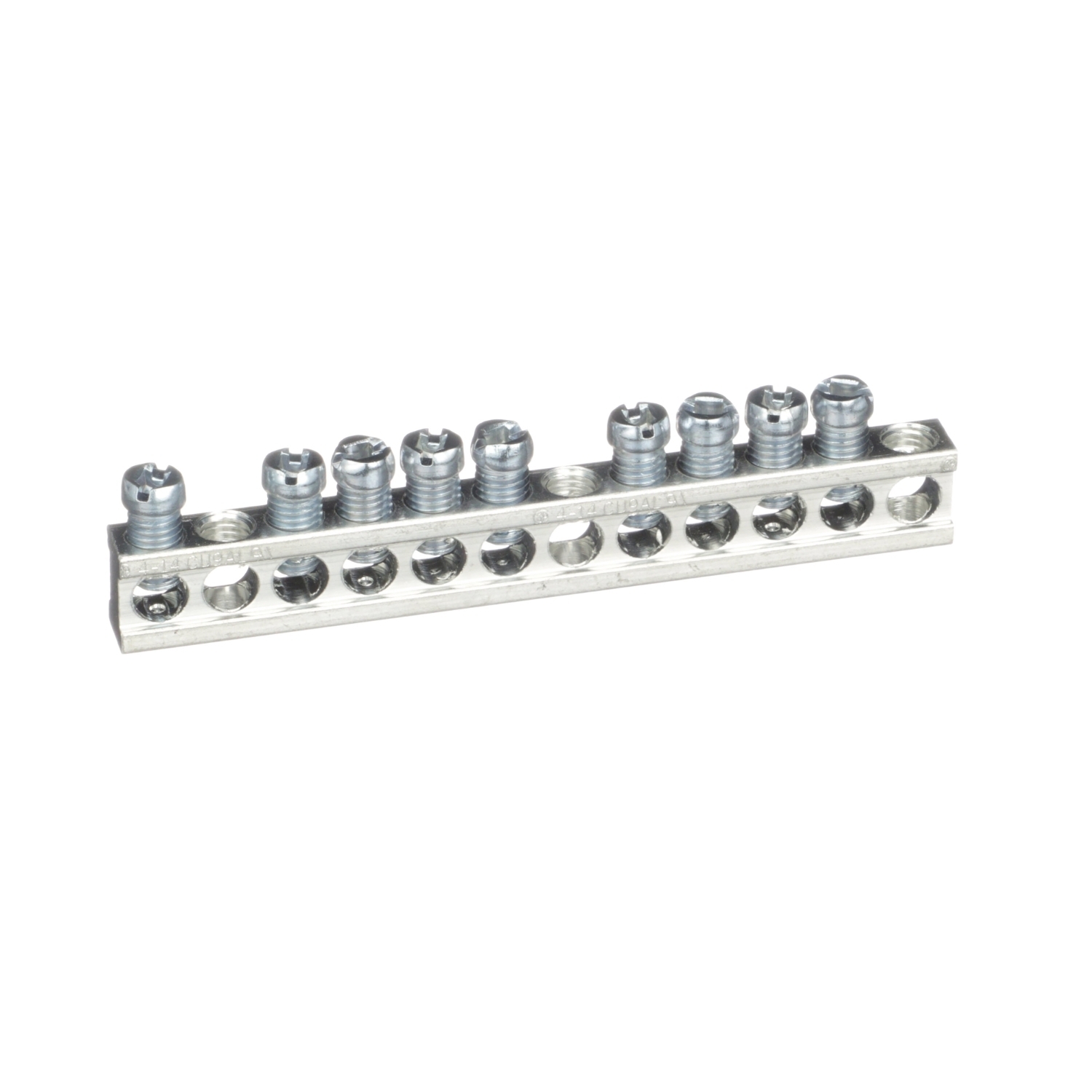 PK9GTABP Grounding Bar Kit, 3.78 in L, 9 Terminals, For Use With QO and Homeline Load Centers and Enclosures