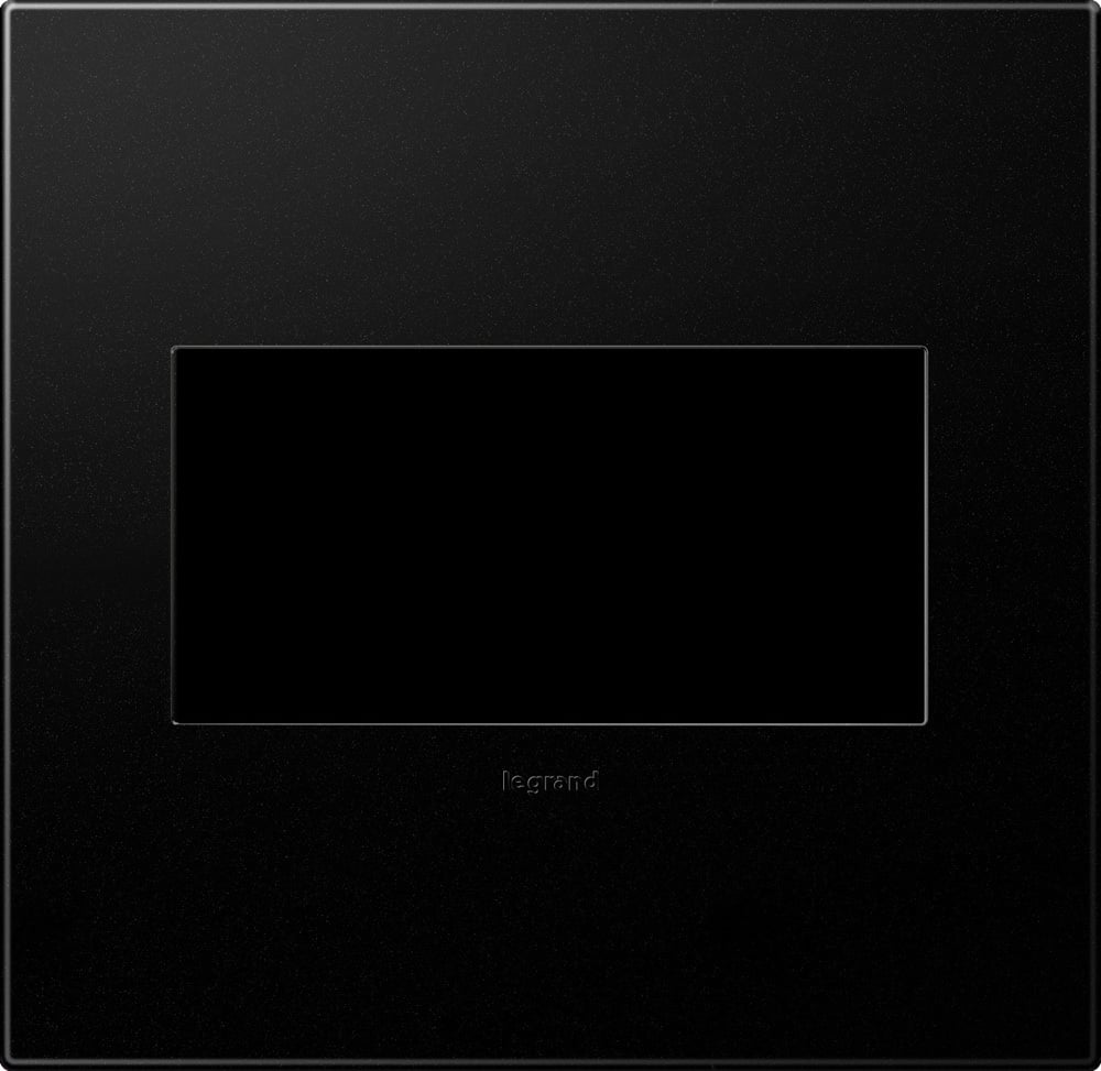 AWP2GGR4 Adorne 2-Module Designer Standard Wall Plate, 2 Gangs, 5.29 in W x 5.13 in H, Plastic