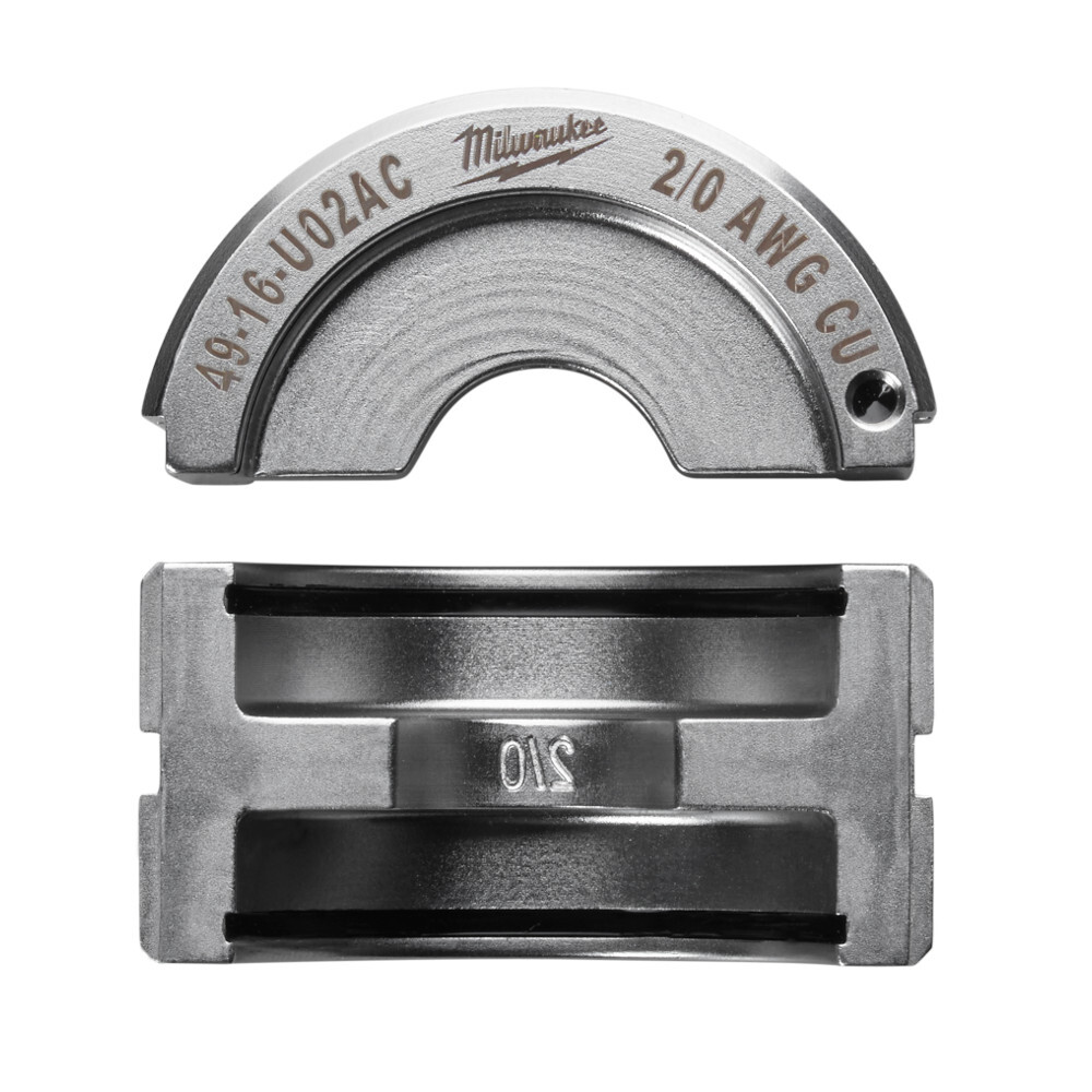 49-16-U02AC M18 Force Logic U-Style Crimping Tool Die, 2/0 AWG Copper Cable, Aluminum