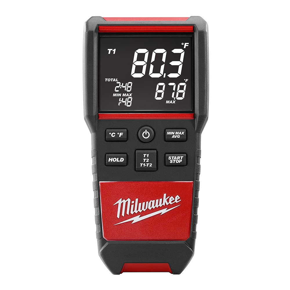 2270-20 Type K Digital Contact Temperature Meter, -328 to 2500 deg F, 0.1% Reading Accuracy, AA Battery