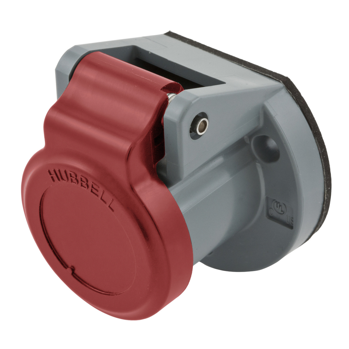 HBL15NCR 15 Series Molded Non-Metallic Standard Screw Mount Weather Protective Cover, For Use With 150 A 1-Pole Devices, Thermoplastic/Elastomer, Red