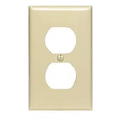 80703-NT Standard Size Traditional Wall Plate, 1 Gangs, 2-3/4 in W x 4-1/2 in H, Thermoplastic, Light Almond