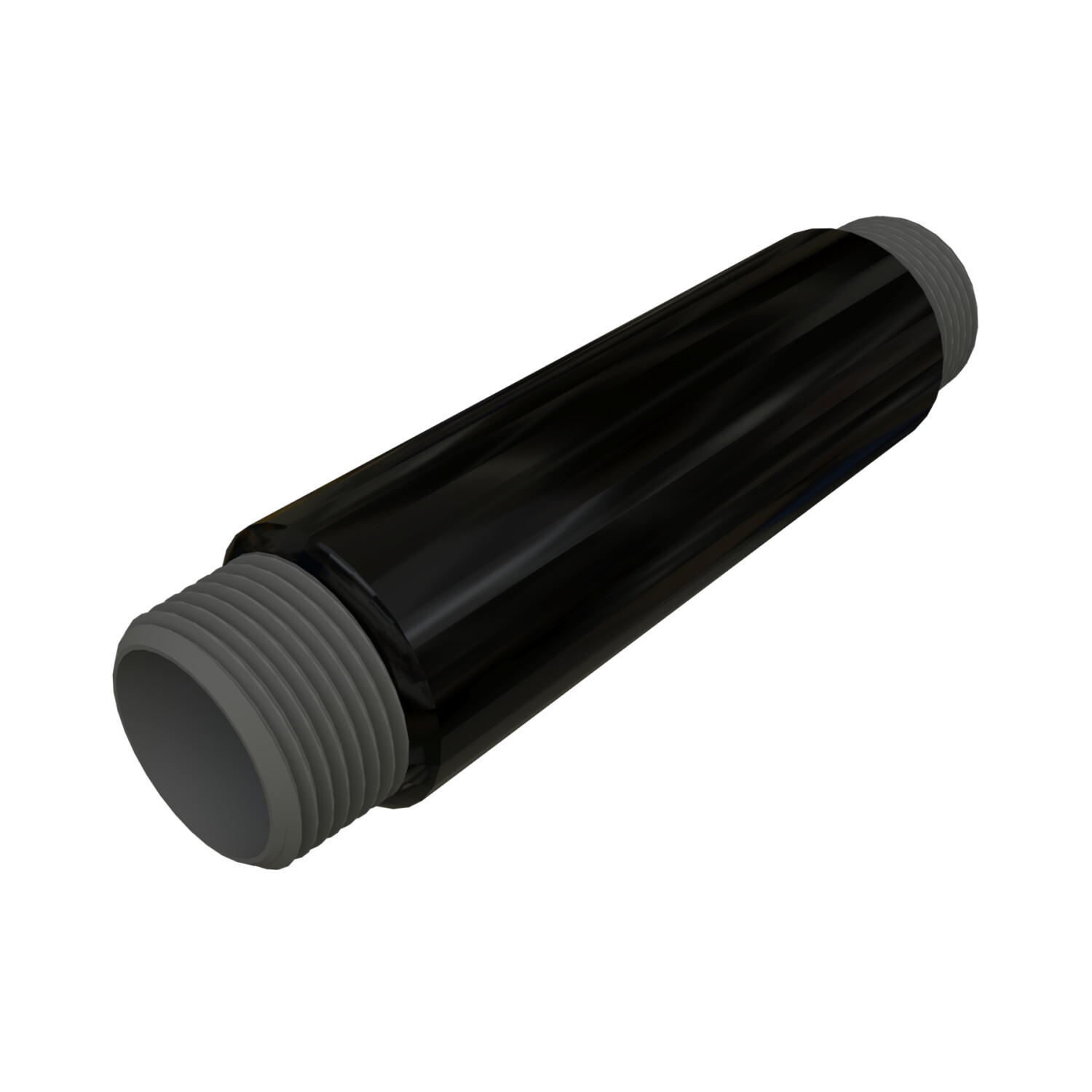 PV1530CN00 Threaded End Conduit Nipple With Channel Nut, 1-1/2 in, For Use With Rigid Conduits, Steel, Galvanized/PVC Coated