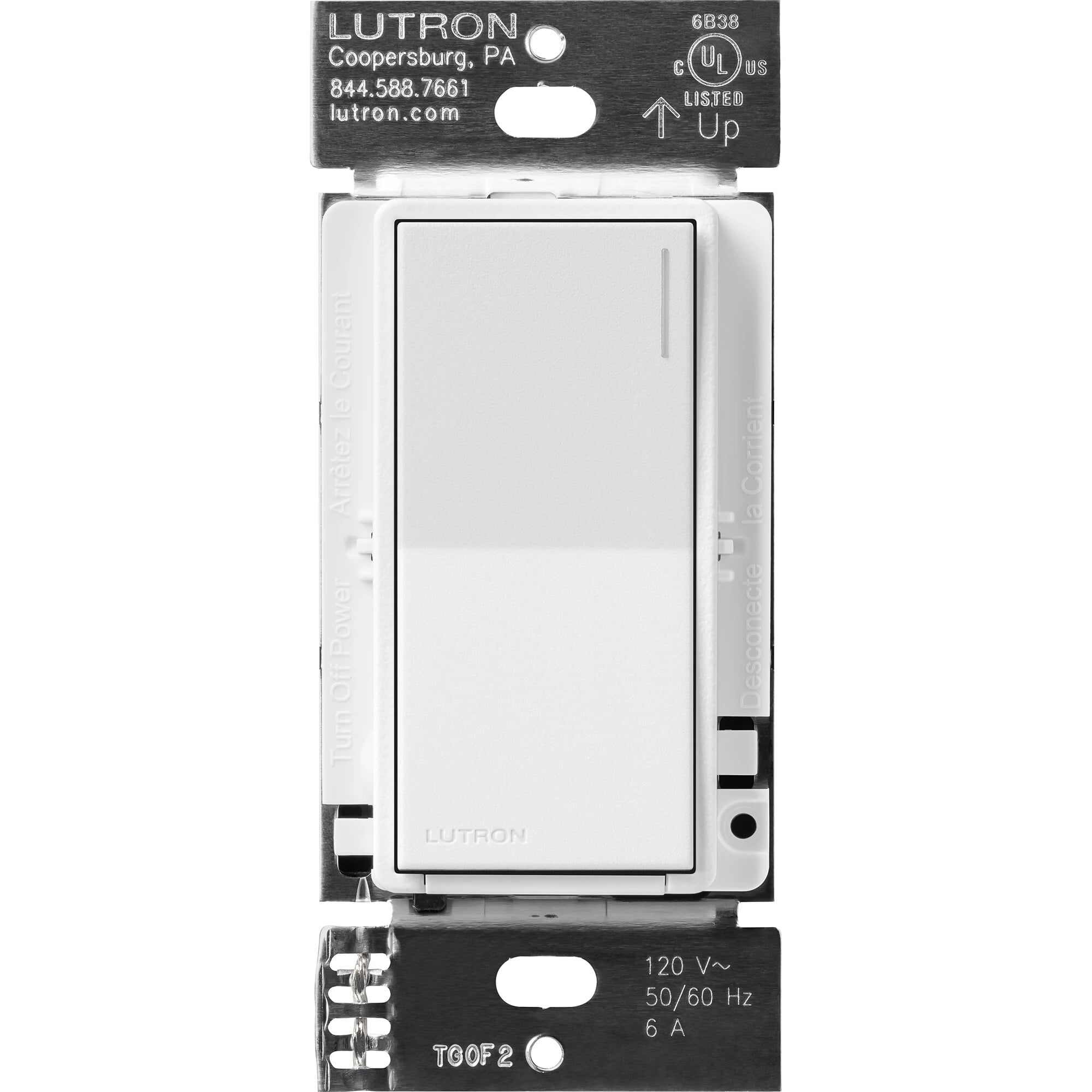 ST-6ANS-SW Sunnata On/Off Switch, 6 Amp Lighting or 3 Amp 1/10 hp Motor, 1 Pole/Multi-Location, Snow