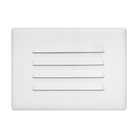 15811COVER Step Light Faceplate Cover, For Use With 15803L/15803LWL LED and 15800 Incandescent Step Lights, Cold Rolled Steel, White