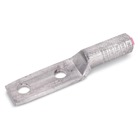Aluminum Two-Hole Lug - Straight Long Barrel, Wire Range 2 ASCR, 1-2 Stranded, 1-2 Compact, 1/2 Inch Bolt Size, Blind-End, Mechanical Dies: 840, K840, 845, TX, Hydraulic Dies: 840, B49EA, EEI 11A, K840, 249, 76, CSA24.  For Aluminum and Copper Conductors
