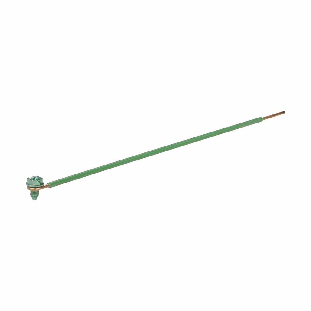 TP711 Insulated Grounding Screw With Pigtail, Steel, Natural
