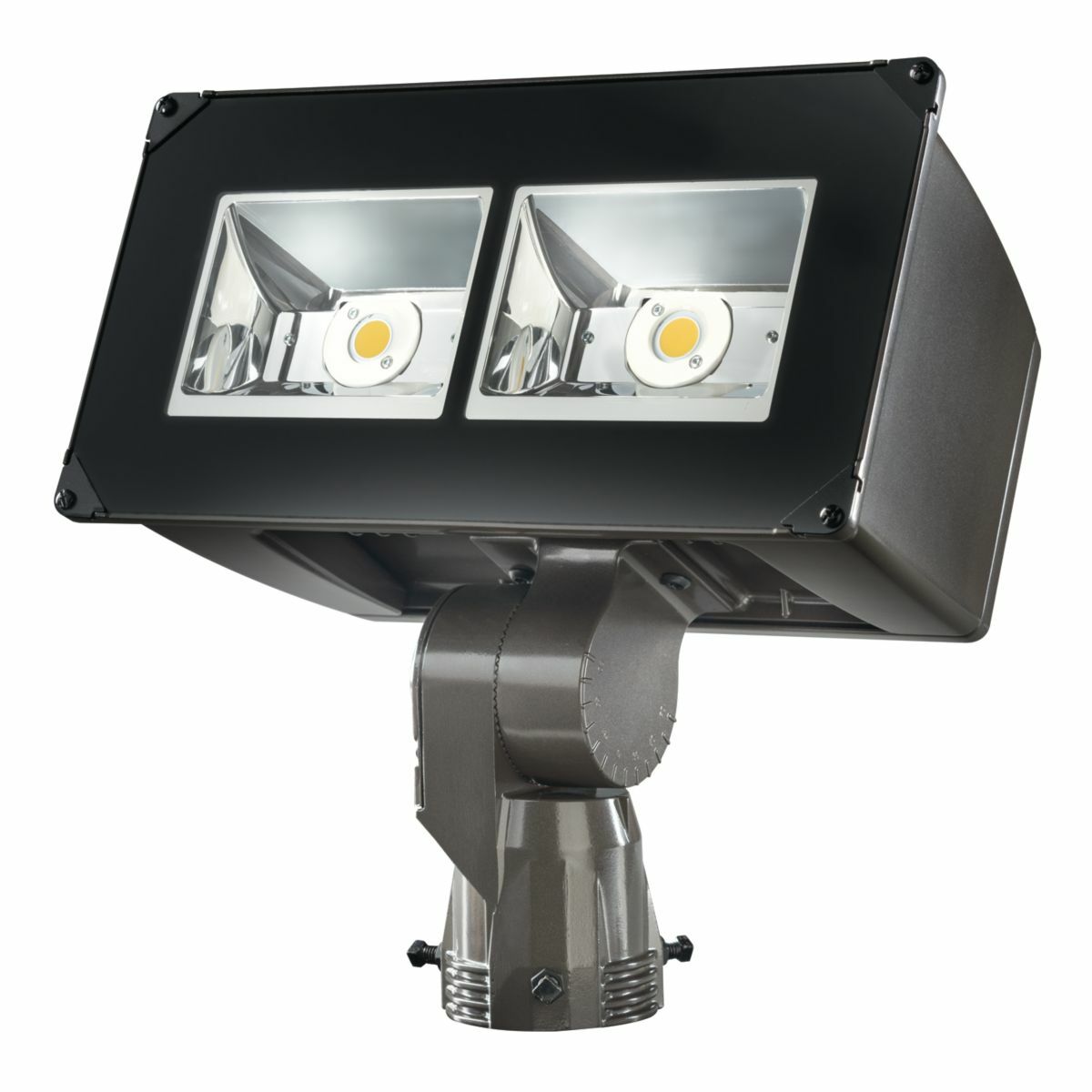 NFFLD-A40-E-UNV-66-S-CB-PER Lumark Heavy Duty Non-Dimming Outdoor Floodlight Fixture, LED Lamp, 129 W Fixture, 120 to 277 V AC, Carbon Bronze Housing