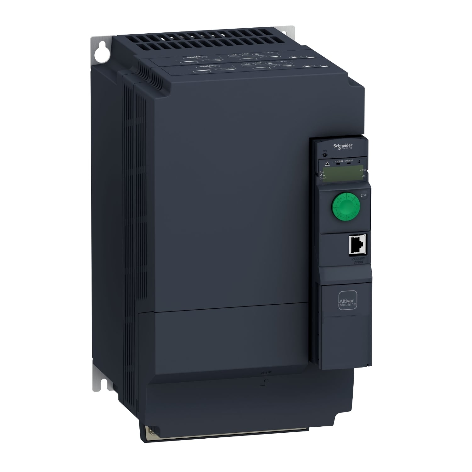 ATV320D11N4B Altivar 320 3-Phase Book AC Variable Speed Drive With Integrated EMC Filter, 400/480 V AC, 25.6/36.6 A, 15 hp, 7.09 in W x 9.13 in D