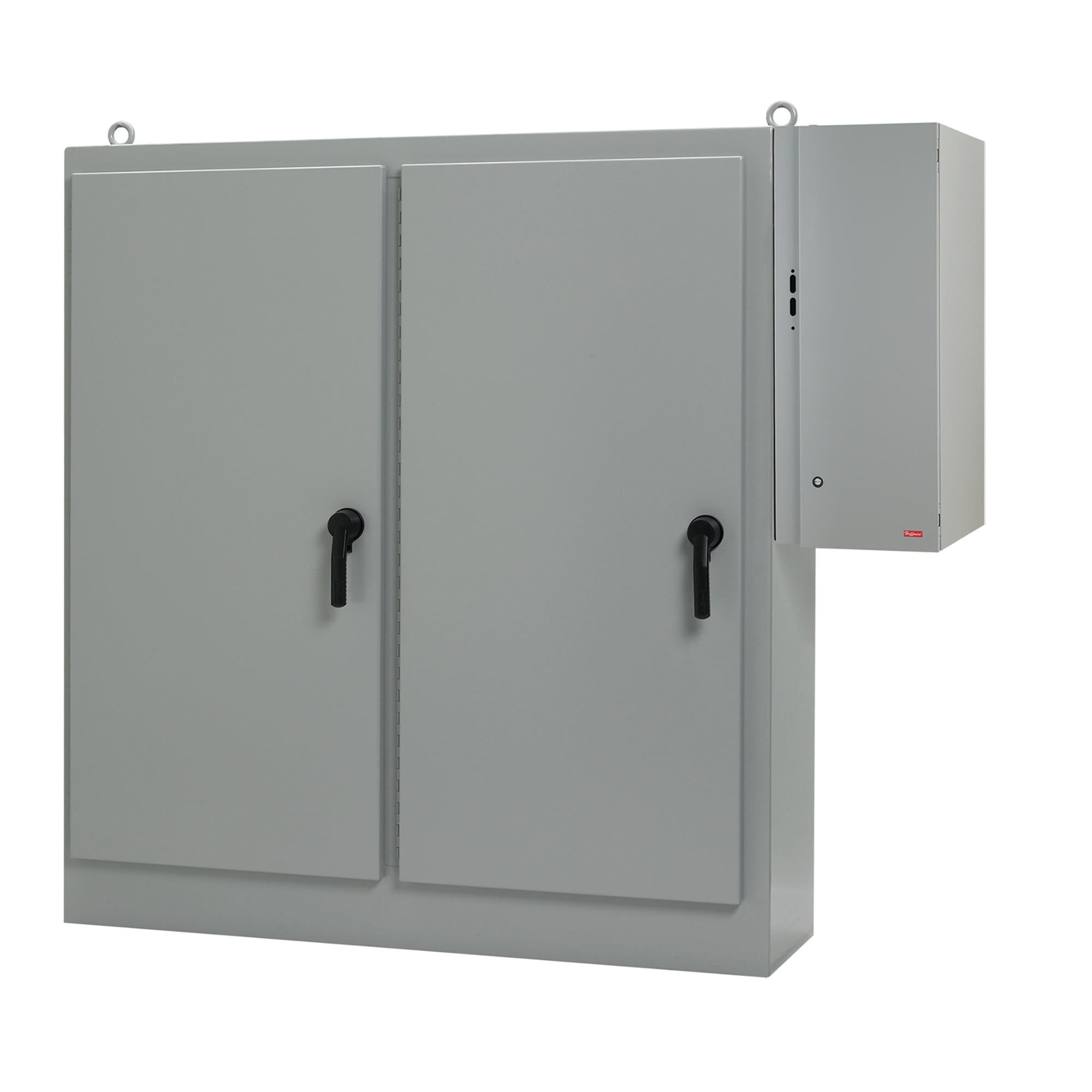 A72XD6618FTCLP A28X2 2-Door External Disconnect Enclosure, 72.12 in L x 66-1/2 in W x 18.12 in D, NEMA 12/IP55 NEMA Rating, Steel