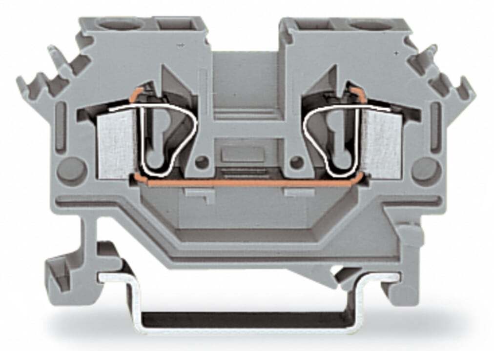 281-601 Terminal Block, 800 V AC, 32 A, 28 to 12 AWG Wire, DIN Rail Mount