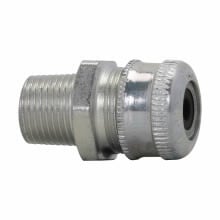 CGFP1023 Form G Straight Cable Gland Connector, 4 in Trade, 2-1/2 to 3 in Cable Openings, Feraloy Iron Alloy, Electro-Galvanized/Aluminum Acrylic Painted