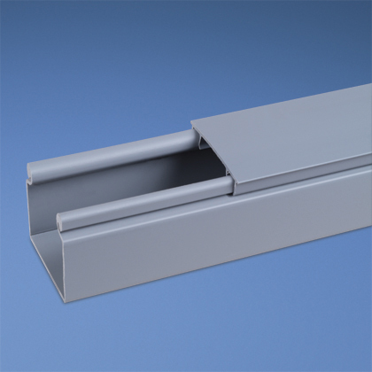 HS2X2LG6NM FiberRunner Type HS Base Solid Hinged Duct, 2.29 in W x 1.98 in D, PVC