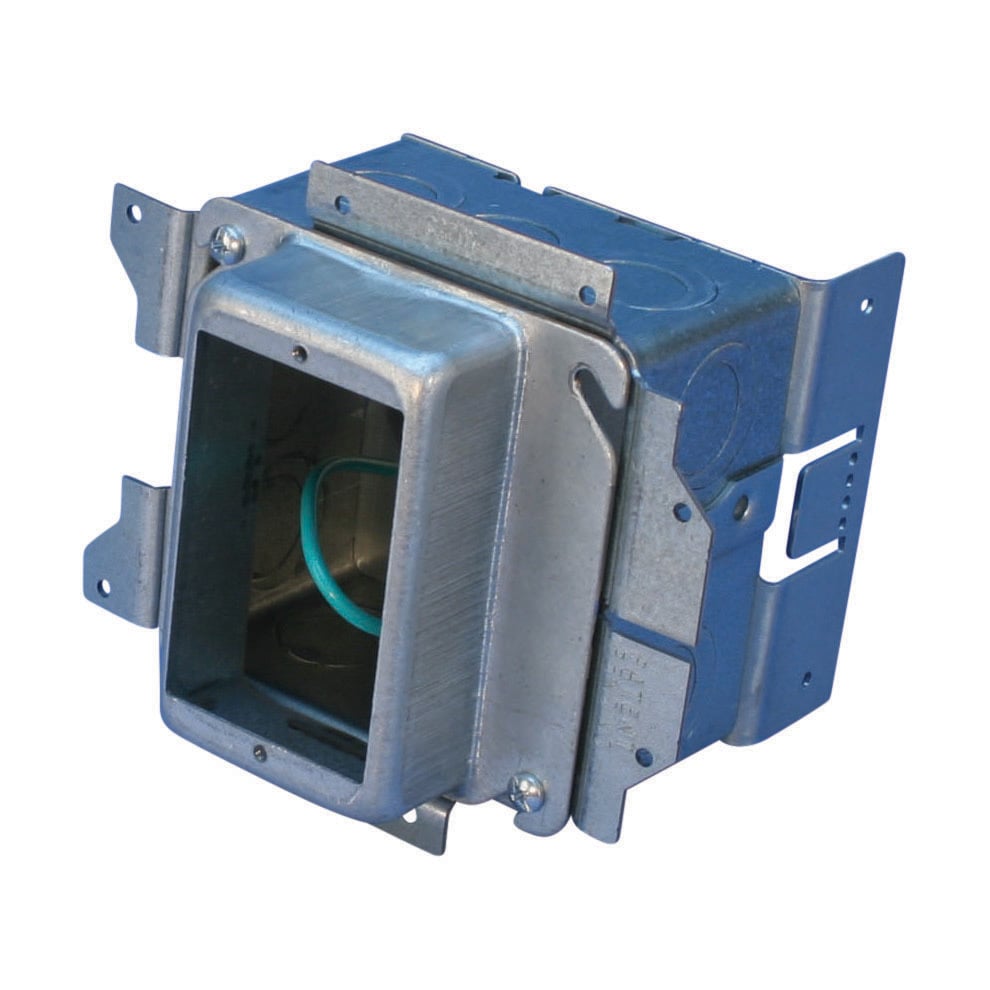 A1SF3G All-in-One Electrical Box, Steel, 32.8 cu-in Capacity, 1 Gang, 8 Knockouts, 5-3/4 in W x 3-5/8 in D x 5-1/8 in H