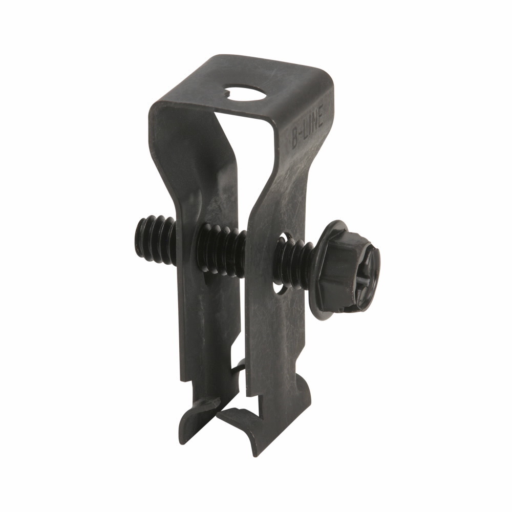 BA14 1-Piece T-Bar Support Clip, For Use With Box/Conduit Fastener, Acoustical T-Bar with 1/4-20 Screw and Tee Fastener, Steel, Zinc Phosphate