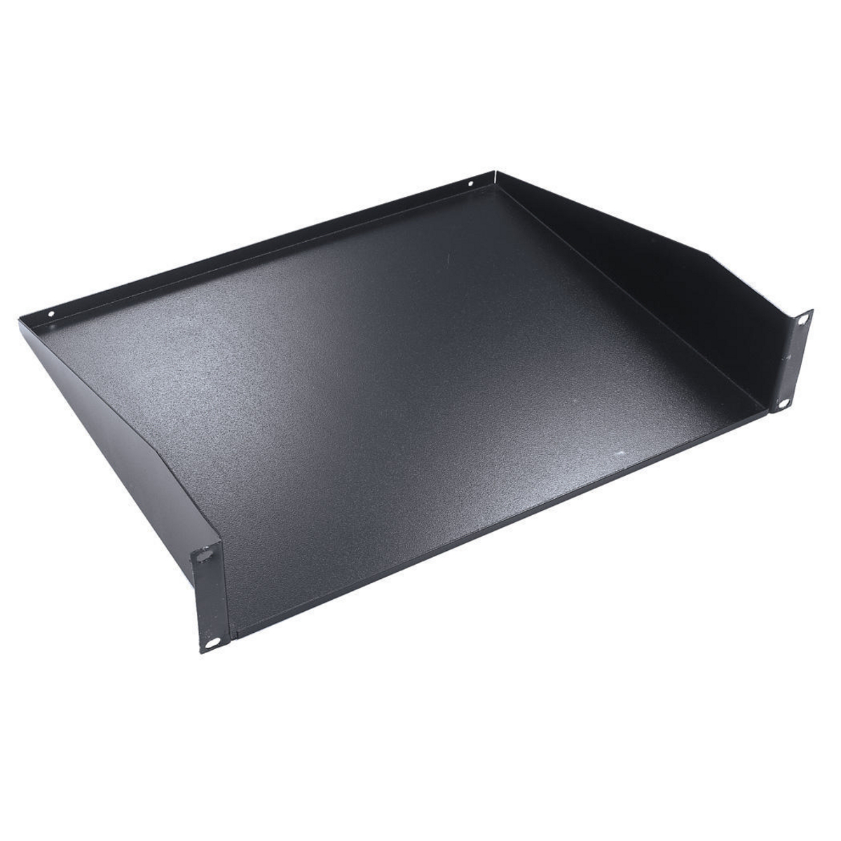 MCCCS19 Cantilevered Equipment Shelf, 3-1/2 in H x 17 in W x 14 in D, 2 Rack, Cold Rolled Steel
