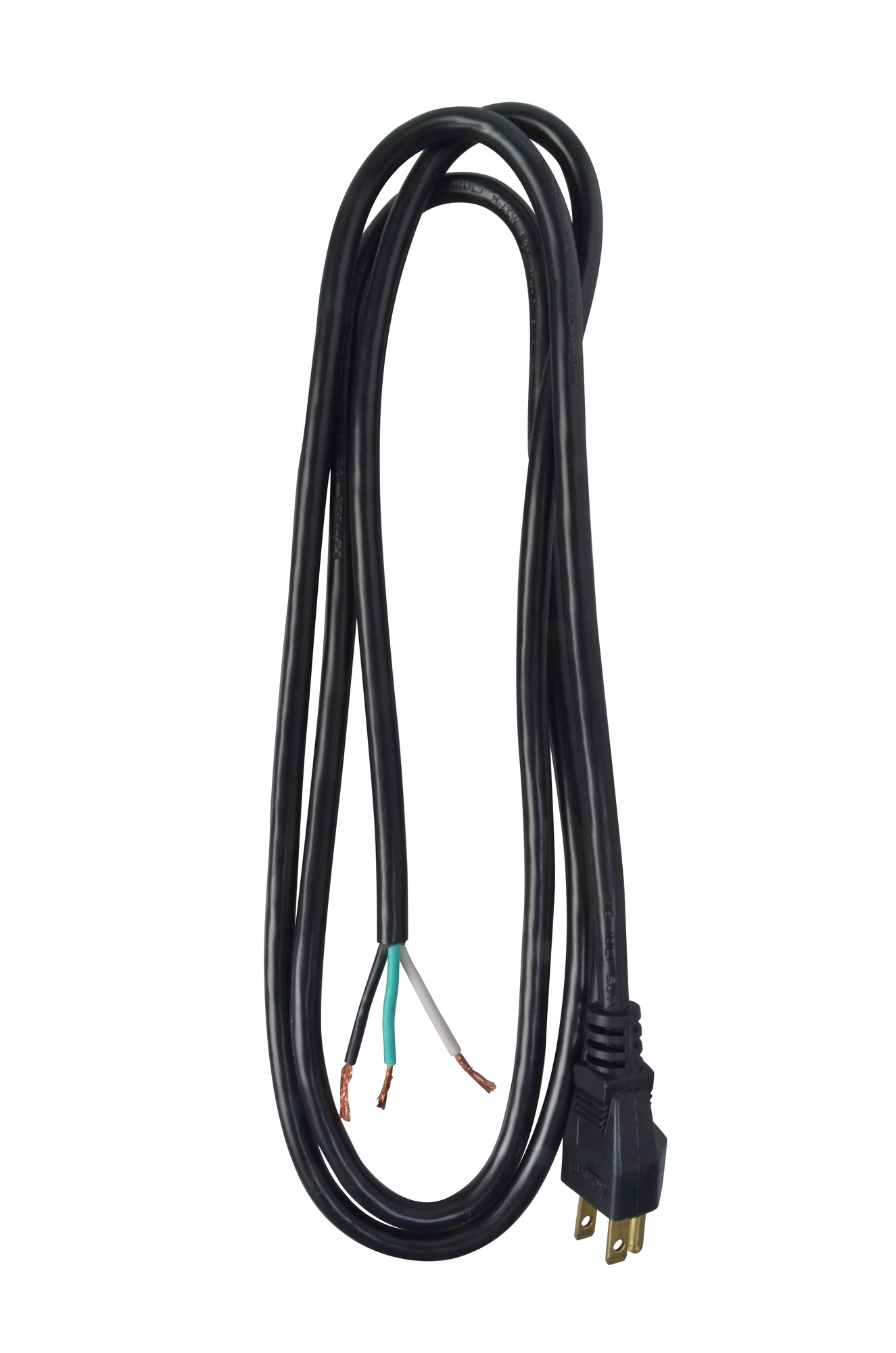 6ft SJTW Round Indoor Replacement Power Supply Cord, 16/3