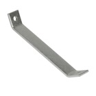 Corner Brace, Overall Length 19-1/2 Inches, Length from Mounting Hole to Wall 18-3/4 Inches, Diagonal Length 25-1/8 Inches, Width 1-1/2 Inches, Steel with 9/16 Inch Holes