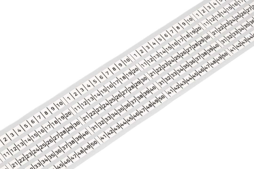 210-833 Self-Adhesive Marking Strip, White Legend