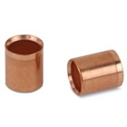 Two Piece Outer Sleeve Connector for Hexagonal Range, Length 1/4 Inch/6.4mm, Inner Diameter .199 Inches/5.05mm, Outer Diameter .235 Inches/5.97mm, Color Silver, Soft Bronze, Nickel Plated