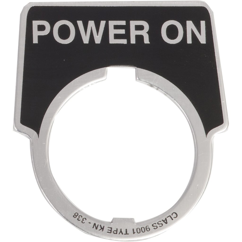 9001KN338 9001KN Series Legend, 1.8 in w, Aluminum