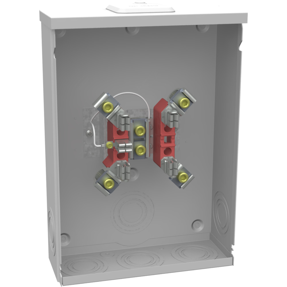 U4518-XL-TG-5TW 5 Term, Ringed, Small Closing Plate, Triplex Ground, 5th Term, Wire Installed