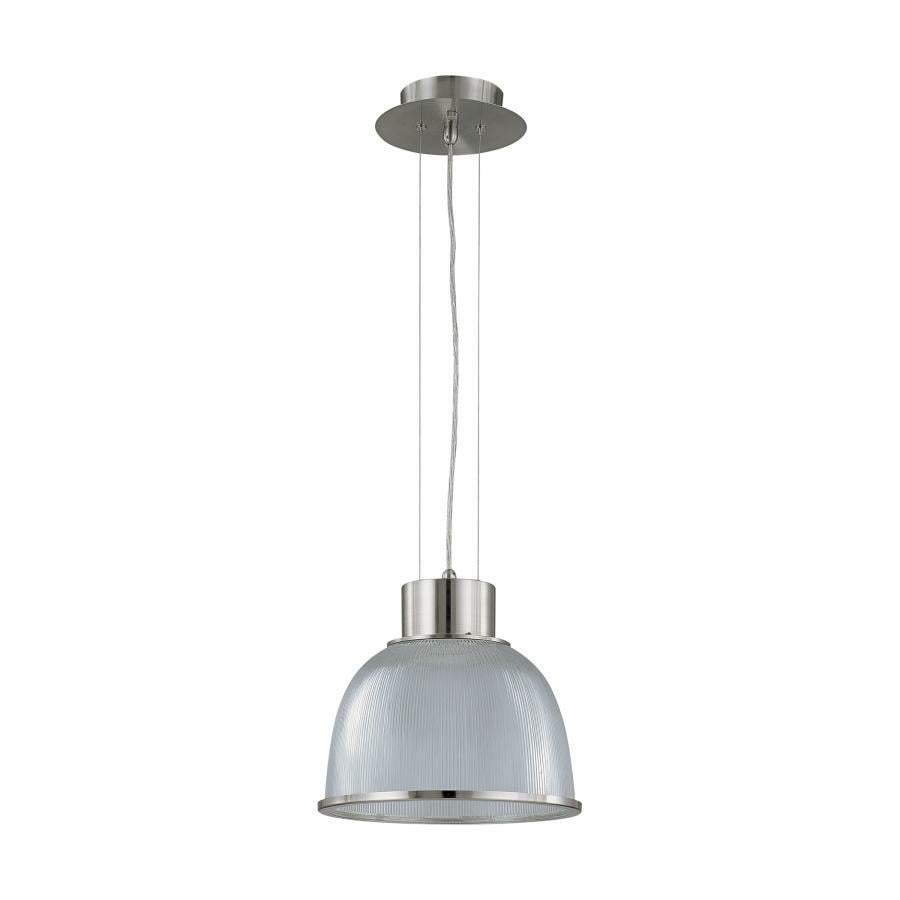 60-2923 Nuvo Gear Utility Pendant Light Fixture, (1) A19 Lamp, 120 VAC, Brushed Nickel Housing