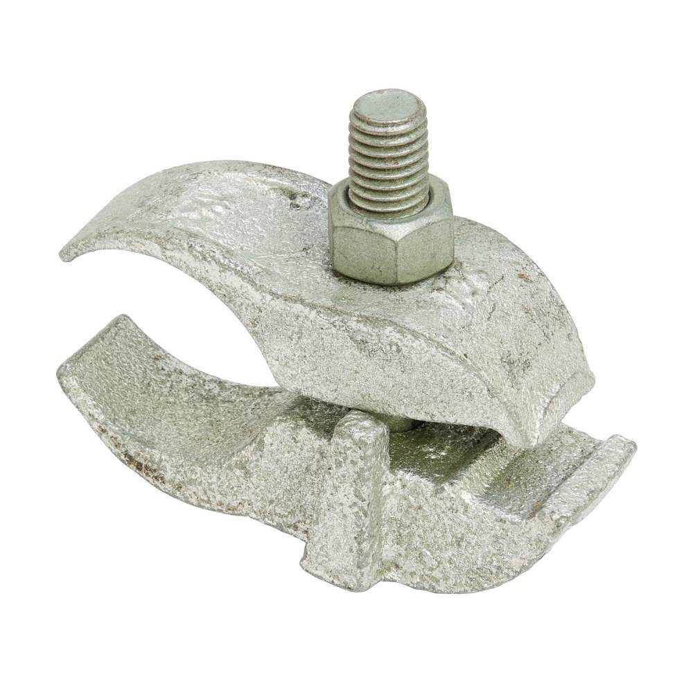 B670-1HDG Parallel Pipe Clamp With Hardware, 1 in Rod, Malleable Iron, Hot Dipped Galvanized, Import