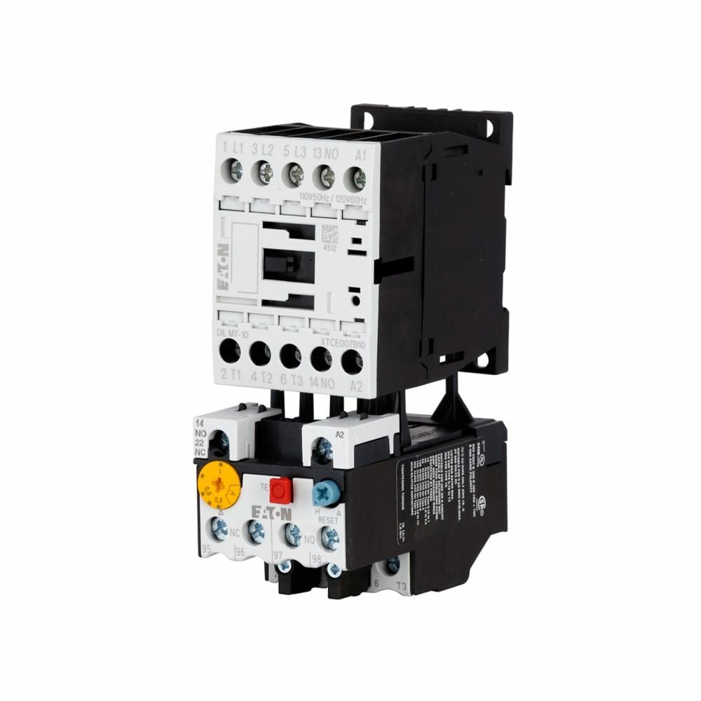 XTAE007B10TD1P6 XT Series Full Voltage Non-Reversing IEC Electronic Motor Starter, 24 V DC V Coil