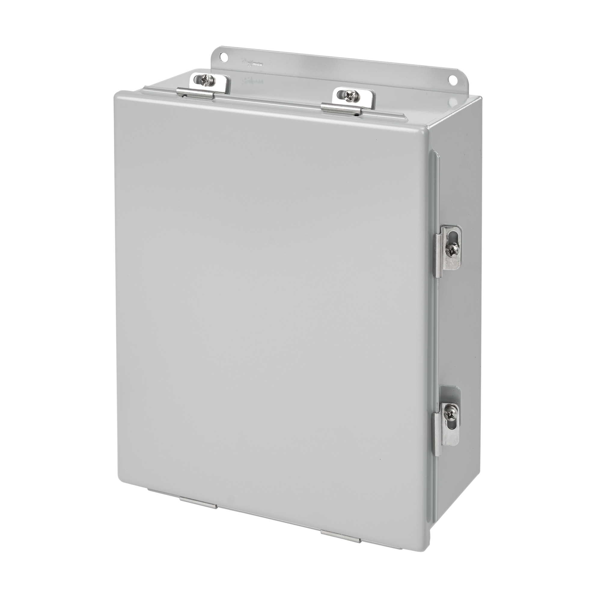 A1614CHNF Junction Box, 16 in H x 14 in W x 6 in D, Continuous Hinged/Screw Clamp Cover, NEMA 4/IP66 NEMA Rating, Steel