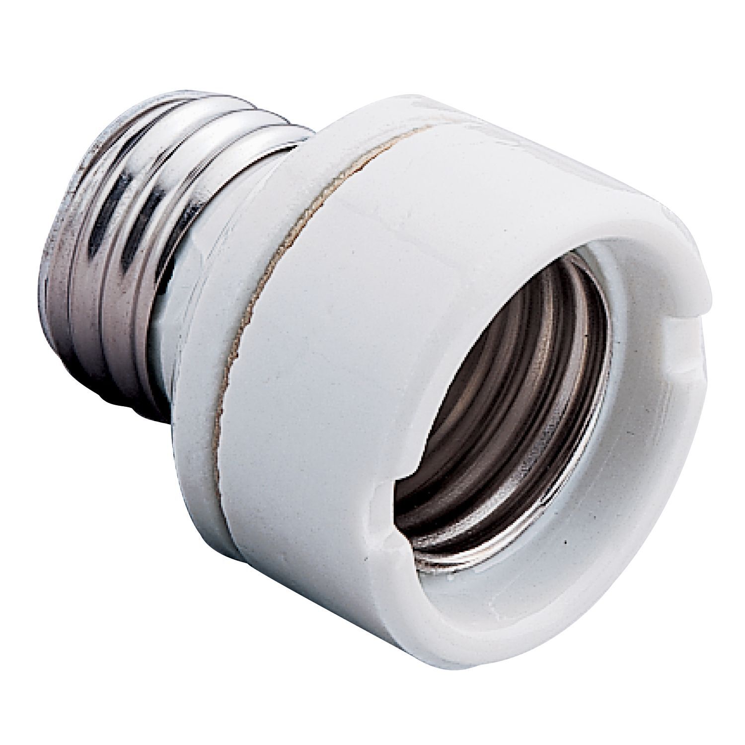 H1999 Halo Socket Extender, Medium Base, 120 V AC, Aluminum, White