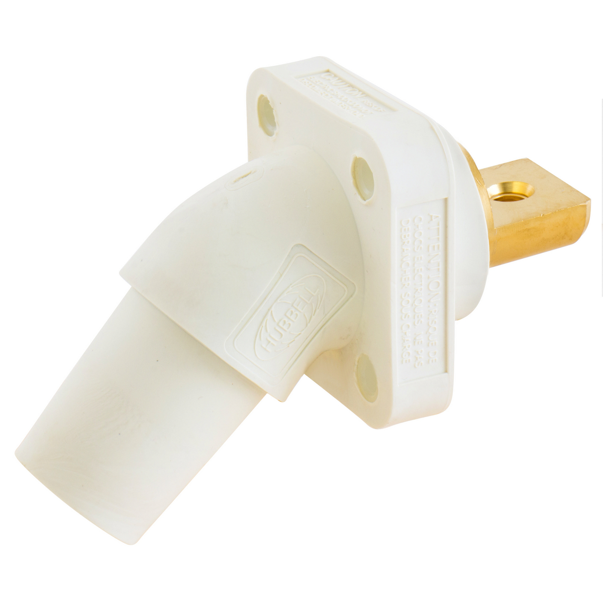 HBLFRABW 16 Series Angled Female Single Pole Receptacle With 300/400 A Plug, 600 V AC/250 V DC, 400 A, Bus Bar Connection