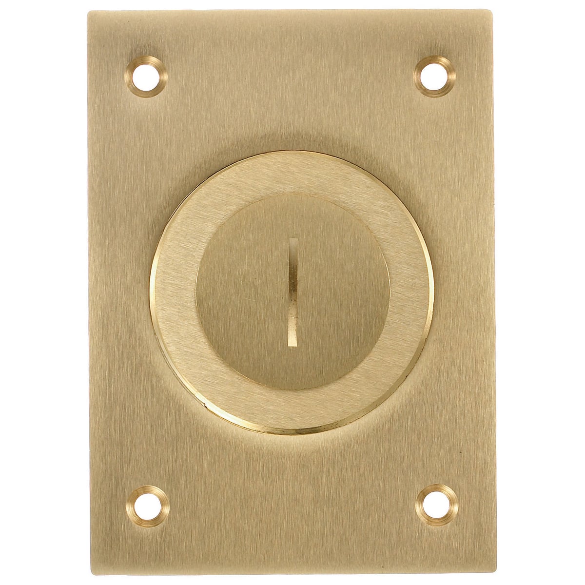S2625 Machined Standard Floor Box Cover, 2.99 in L x 4.15 in W, Metallic