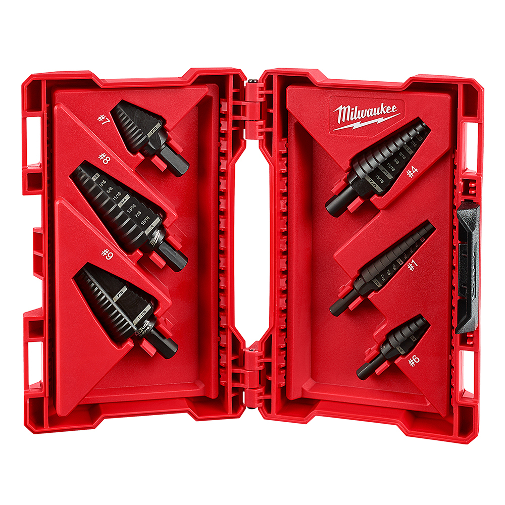 48-89-9224 Step Drill Bit Set, 6 Pieces, HSS, Black Oxide