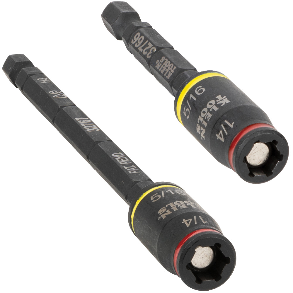 32768 Impact Flip Socket, 6 Points, 1/4 in Drive, 2 Pieces, Hex, Included Socket Size: 1/4, 5/16 in