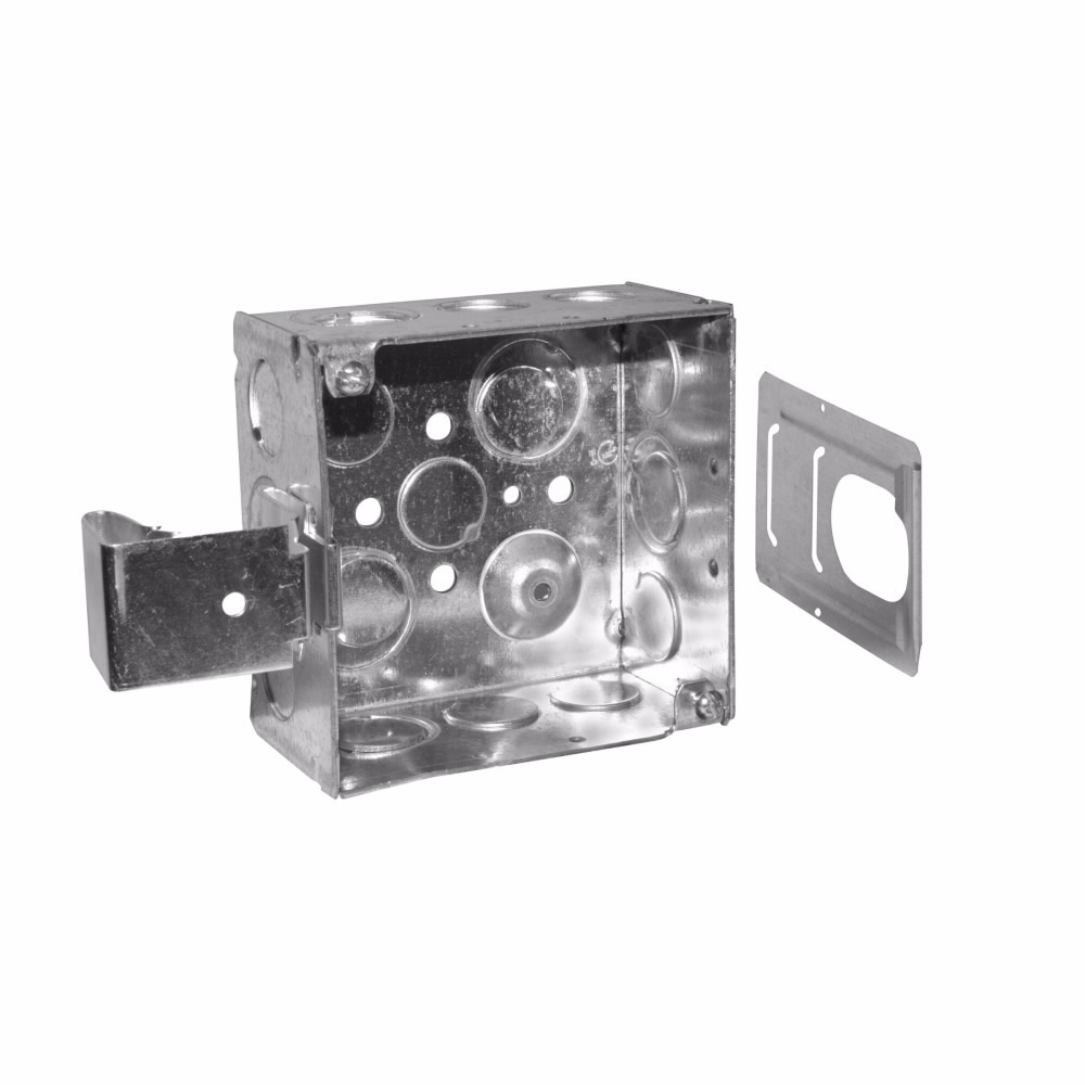 TP403SSB TP Welded Outlet Box, Steel, 30.3 cu-in Capacity, (17) Knockouts, 4 in H x 4 in W x 2-1/8 in D