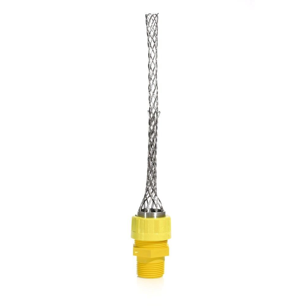 L7283 Wire Mesh Strain Relief Grip, 1 in Trade, 0.56 to 0.69 in Cable Openings, Stainless Steel