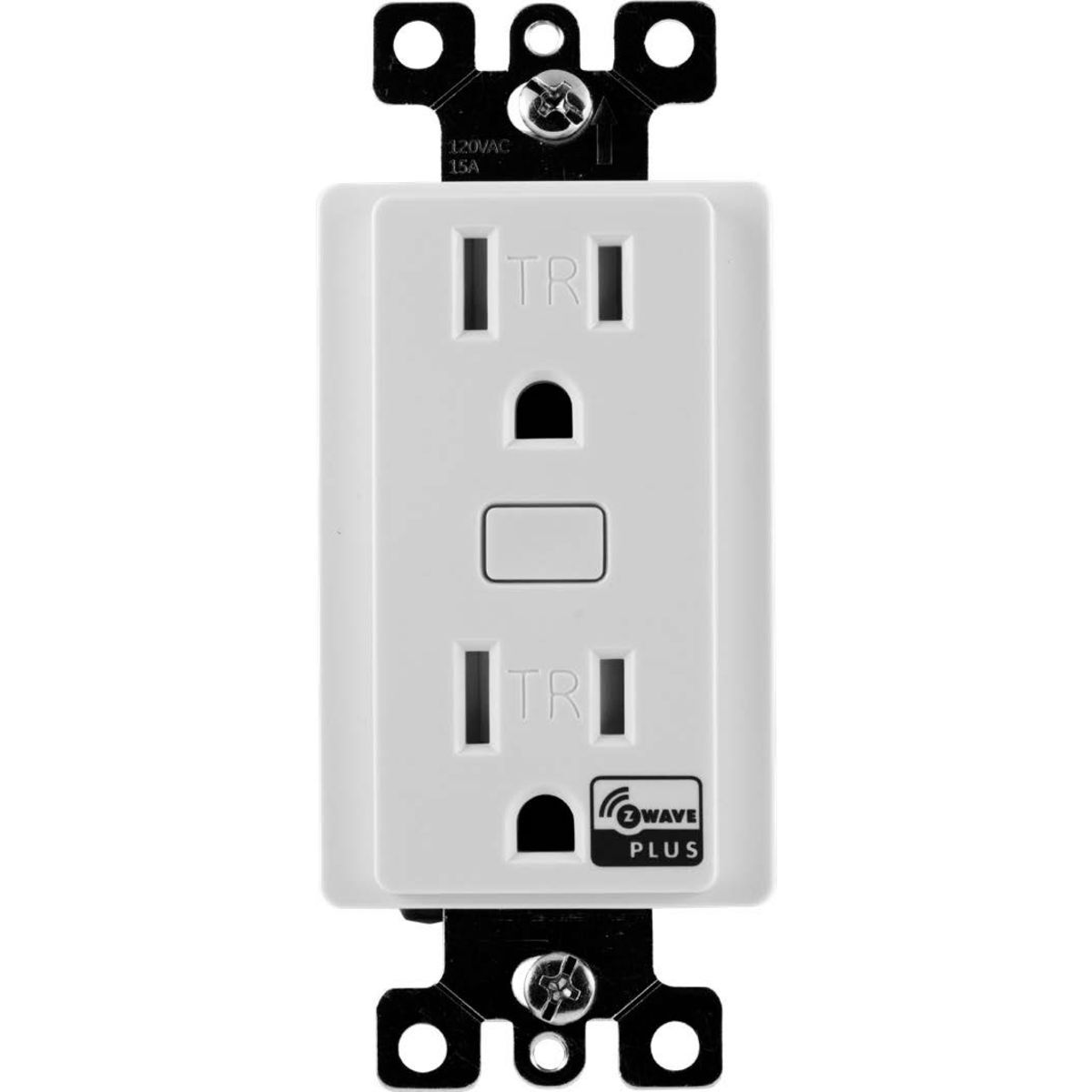 IDEVZ08W Receptacle, 120 V, 15 A, White
