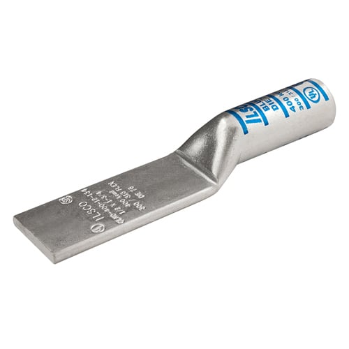 CLNU-250 SureCrimp Lug Compression Connector, 1/0 AWG to 250 kcmil Flex Copper Conductor, Die Code: ILD-62, Tin Plated Copper