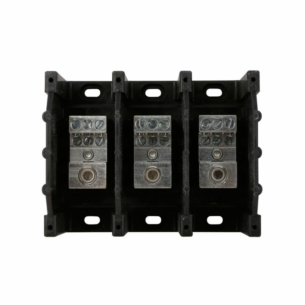 CHDB3213 Open Style Power Distribution Block, 600 V AC/DC, 175 A, 3 Poles, 8 to 2/0 AWG, 14 to 4 AWG Wire