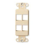 40754-BT Wallplate Insert, High Impact Plastic, Light Almond