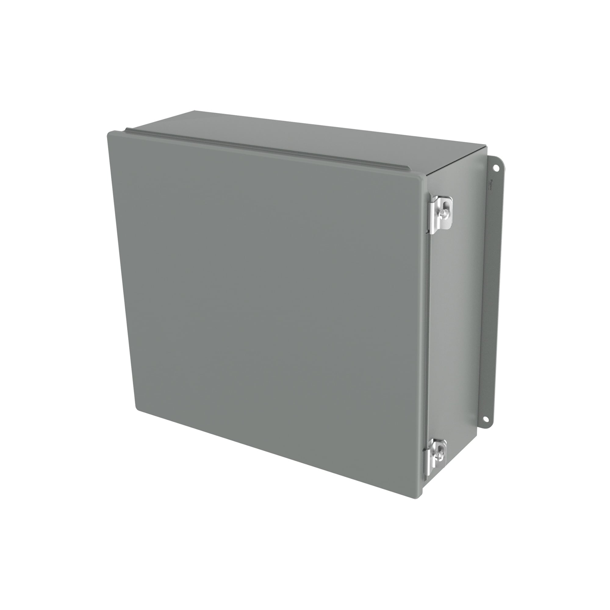 A1412CHS Junction Box, 14 in H x 12 in W x 6 in D, Continuous Hinged/Screw Clamp Cover, NEMA 12/13/IP65 NEMA Rating, Steel