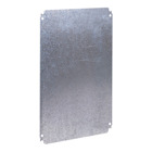 Plain mounting plate H300xW200mm made of galvanised sheet steel
